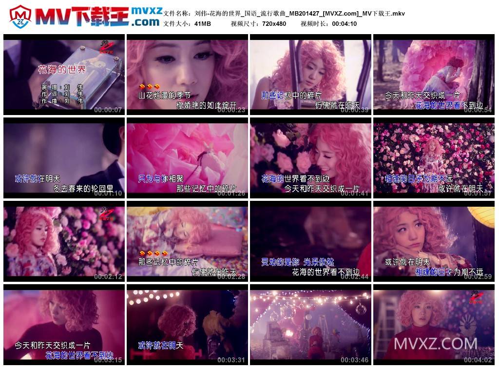 刘伟-花海的世界_国语_流行歌曲_MB201427
